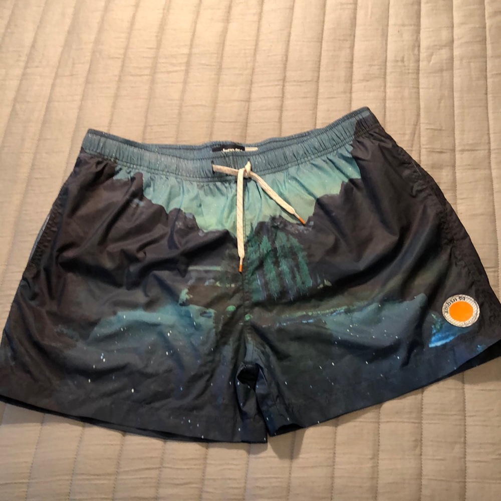 Ambsn California swim short with liner, fits like medium